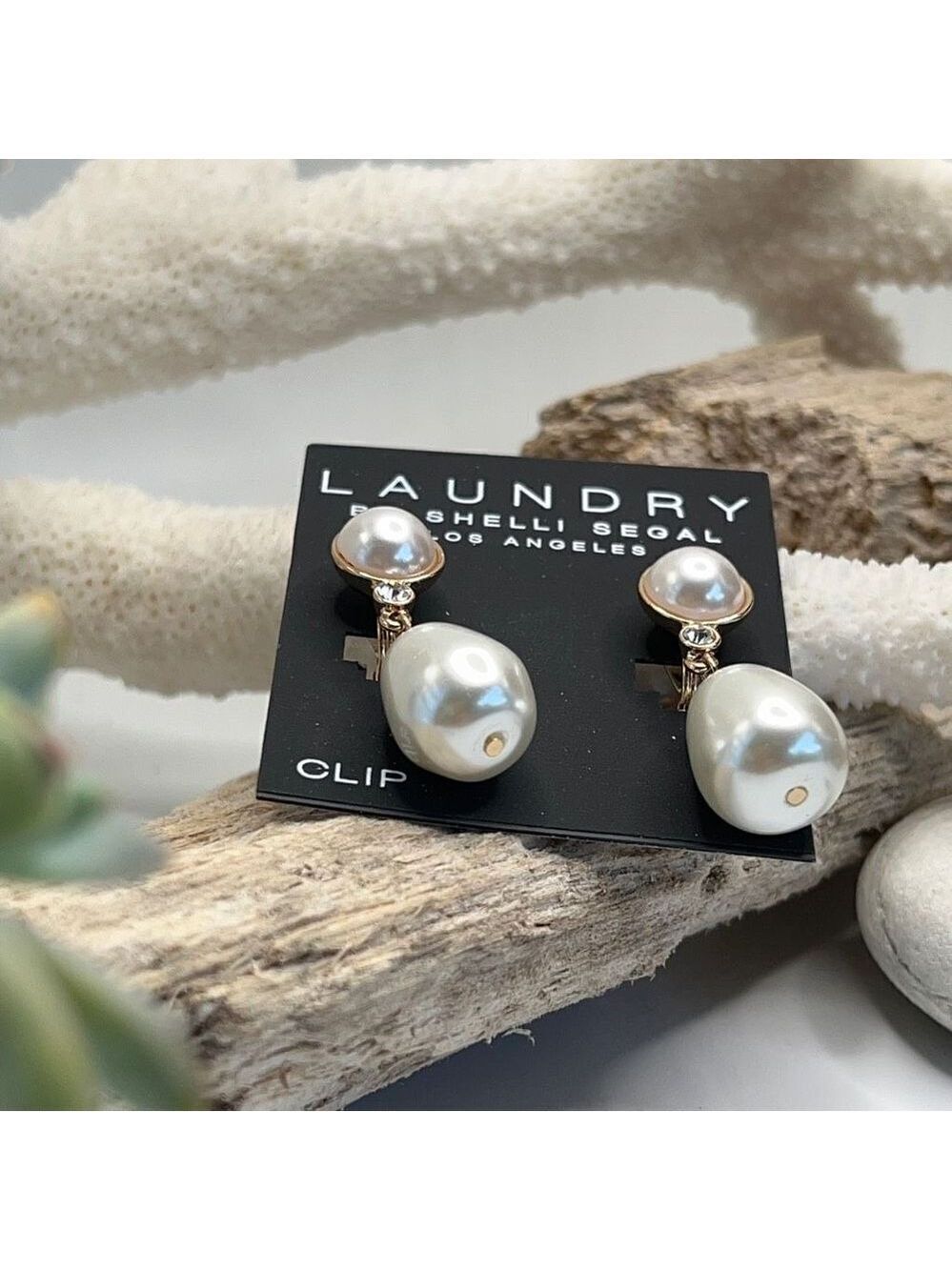 Earrings Laundry by Shelli Segal $18 ea / 3 for $30 Gold & Faux Pearl - Picture 8 of 8